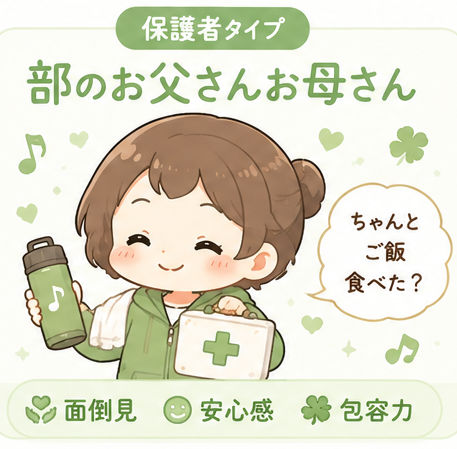 保護者タイプ 部のお父さんお母さん のイラストカード