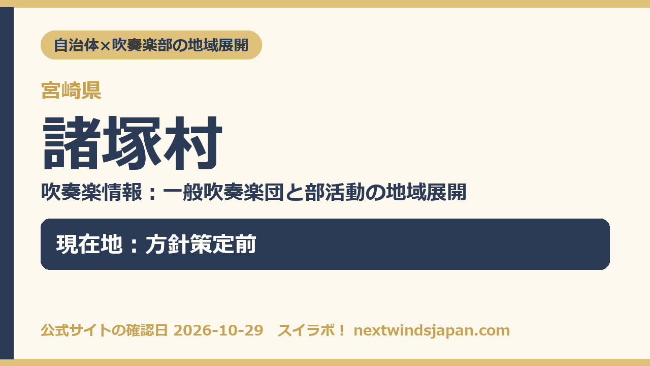 諸塚村の部活動地域展開の現在地カード